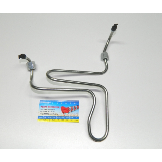 Трубка топливная 1-го цил. 260BAR, 2166,8940,7240 (гайка М12 нас. / М14 фор.)