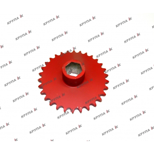 Звездочка 30Т привода камнеулавлювача с вн. шестигранником