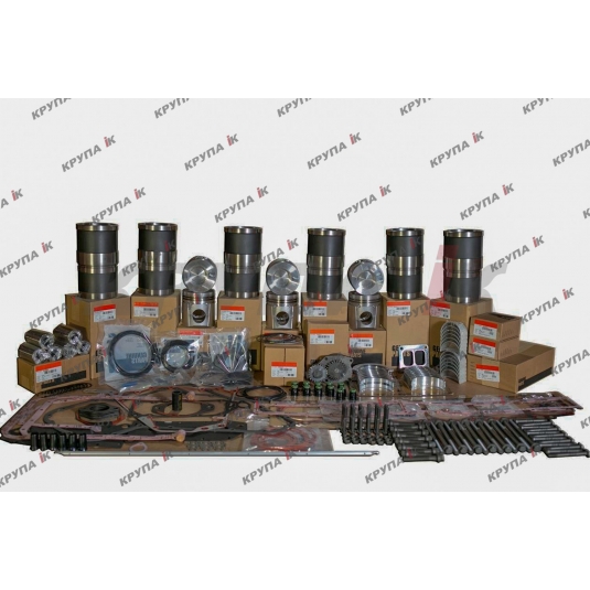Ремкомплект двигателя 7240-2388, MX255 (8,3L) A78017, A77913 (6П + 6К + 6Г + К-т прок. + К-т вклад. + К-т болтов)