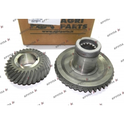 Пара шестерен ВОМ 2188 (31Т по мал. 41Т по бол.) (вн.15Т) по бол.) на малой шестерне резьба под гайку