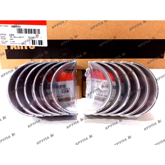 Комплект вкладышей шатунных 0,25мм  8,3L, 9,05L (6пар) 87443529, A77564