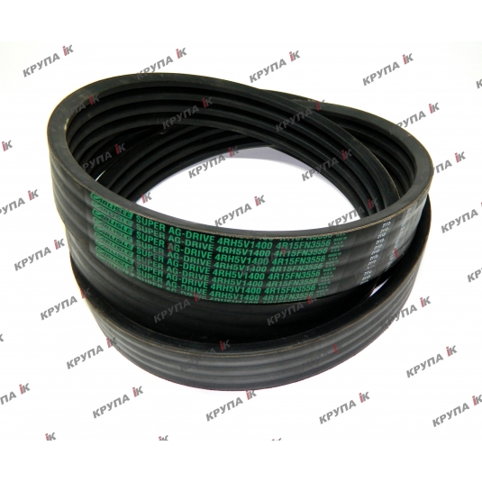 Ремінь (5088 без камнеулов.) приводу жатки нижній (4RH-3558мм.) ( 5130 з камнеулов. 47455617 )